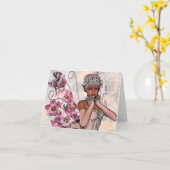 Fae Roos Art Notecard Kaart (Gele Bloem)