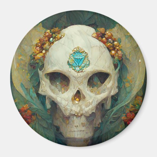 Fae Skull Fantasy Magneet (Voorkant)