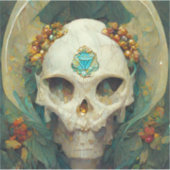 Fae Skull Fantasy Sticker (Voorkant)