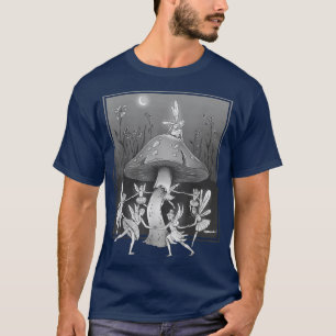 Faecore Fairy Cottcore-paddenstoel Fairycore Moon T-shirt