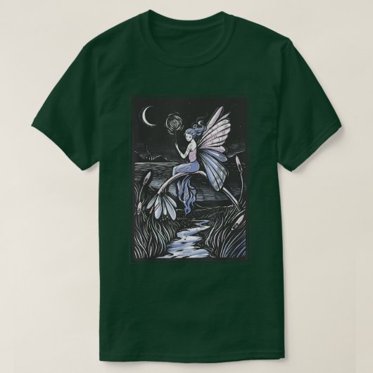 Faecore Fairy Night Fairycore Fantasy Magic Natuur T-shirt (Design voorkant)