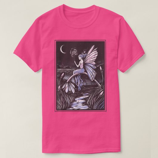 Faecore Fairy Night Fairycore Fantasy Magic Natuur T-shirt (Design voorkant)