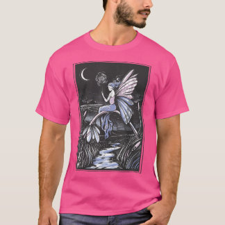 Faecore Fairy Night Fairycore Fantasy Magic Natuur T-shirt