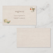 Faecore Floral Vrijgezellenfeest Registry Informatiekaartje (Voorkant / Achterkant)