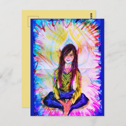 FaeMeditate(F) art briefkaart (Voorkant / Achterkant)