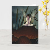 Faerie 01 Wenskaart Kaart (Gele Bloem)