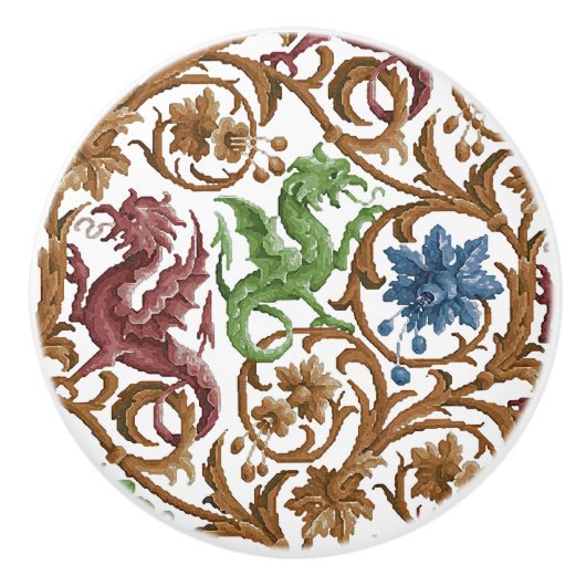 Faerie Dragons Keramische knop (Voorkant)