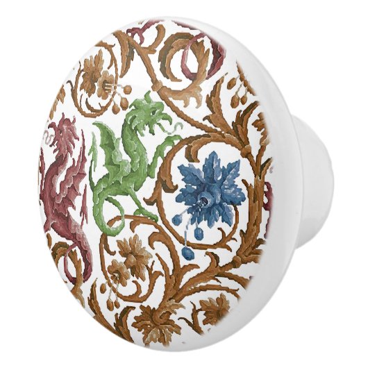 Faerie Dragons Keramische knop (Rechts)