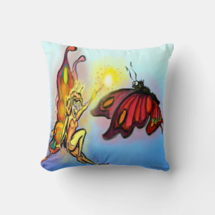 Faerie en Butterfly Kussen