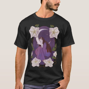 Faerie Fairy Over Moon Aslaap Cute Midnight de T-shirt