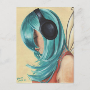 Faerie Funk #3 Briefkaart Headphone Faerie Briefka
