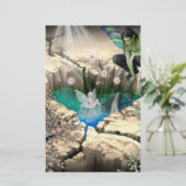 Faerie in Elven Pond Briefpapier (Staand voorkant)