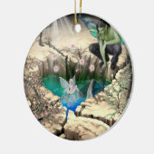 Faerie in Elven Pond Keramisch Ornament (Links)
