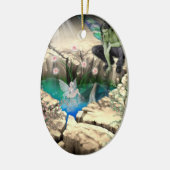 Faerie in Elven Pond Keramisch Ornament (Links)