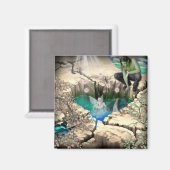 Faerie in Elven Pond Magneet (Voorkant / Achterkant)