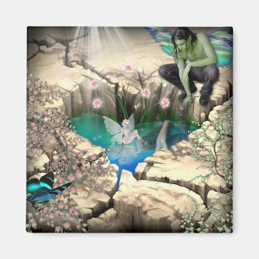 Faerie in Elven Pond Magneet (Voorkant)