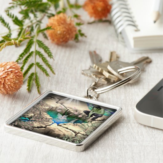 Faerie in Elven Pond Sleutelhanger (Zijkant)