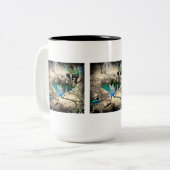 Faerie in Elven Pond Tweekleurige Koffiemok (Voorkant links)