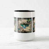 Faerie in Elven Pond Tweekleurige Koffiemok (Center)