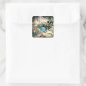 Faerie in Elven Pond Vierkante Sticker (Tas)