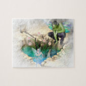 Faerie in Elven Pond Vignette Legpuzzel (Horizontaal)