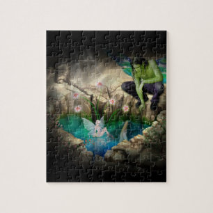 Faerie in Elven Pond Vignette Legpuzzel