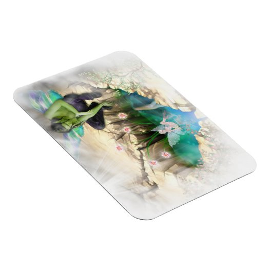 Faerie in Elven Pond Vignette Magneet (Rechterzijde)