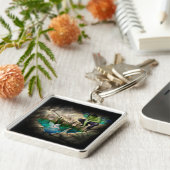 Faerie in Elven Pond Vignette Sleutelhanger (Zijkant)