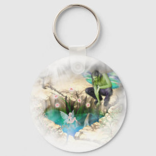 Faerie in Elven Pond Vignette Sleutelhanger