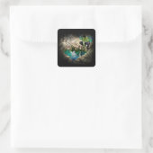 Faerie in Elven Pond Vignette Vierkante Sticker (Tas)