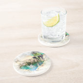 Faerie in Elven Pond Vignette Zandsteen Onderzetter (Zijkant)