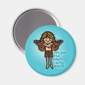 Faerie magneet. magneet (Voorkant / Achterkant)