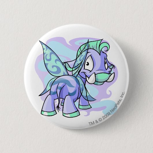 Faerie Moehog Ronde Button 5,7 Cm (Voorkant)