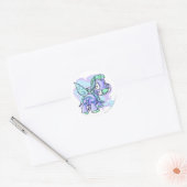 Faerie Moehog Ronde Sticker (Envelop)
