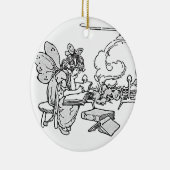 Faerie-Ornament lezen Keramisch Ornament (Rechts)