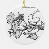 Faerie-Ornament lezen Keramisch Ornament (Achterkant)