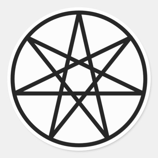 Faerie Star Ronde Sticker (Voorkant)