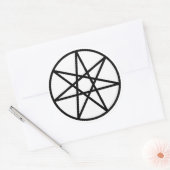 Faerie Star Ronde Sticker (Envelop)