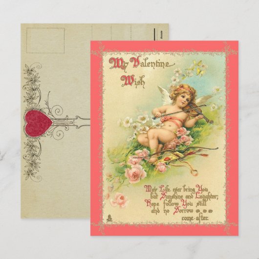  Faerie Valentijn Briefkaart (Voorkant / Achterkant)