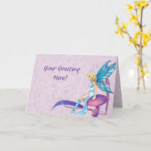 Faerie Wenskaart Kaart (Gele Bloem)