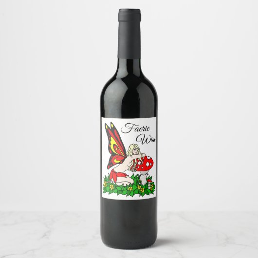 Faerie Wine Wijn Etiket (Voorkant)