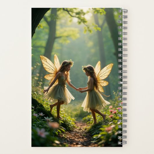Faeries bij Play in the Forest Notitieboek (Achterkant)