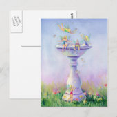 FAERIES BUBBLE BATH by SHARON SHARPE Briefkaart (Voorkant / Achterkant)