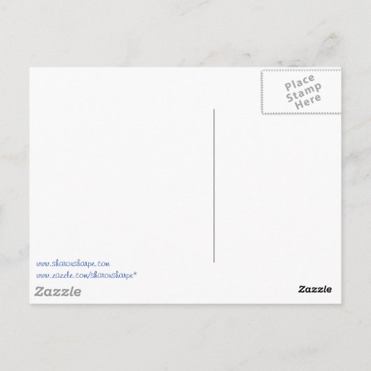 FAERIES BUBBLE BATH by SHARON SHARPE Briefkaart (Achterkant)