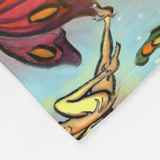 Faeries Fleece Blanket Deken (Hoek)