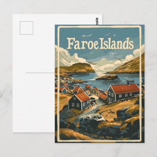 Faeröer Briefkaart (Voorkant / Achterkant)