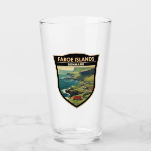 Faeröer Denemarken Reiskunst Vintage Glas