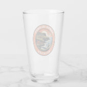 Faeröer Denemarken Reizen Art Badge Glas (Achterkant)