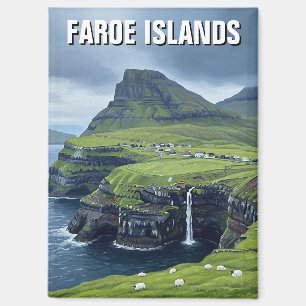 Faeröer Denemarken Reizen Magneet