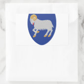Faeröer (Denemarken) Wapen Rechthoekige Sticker (Tas)
